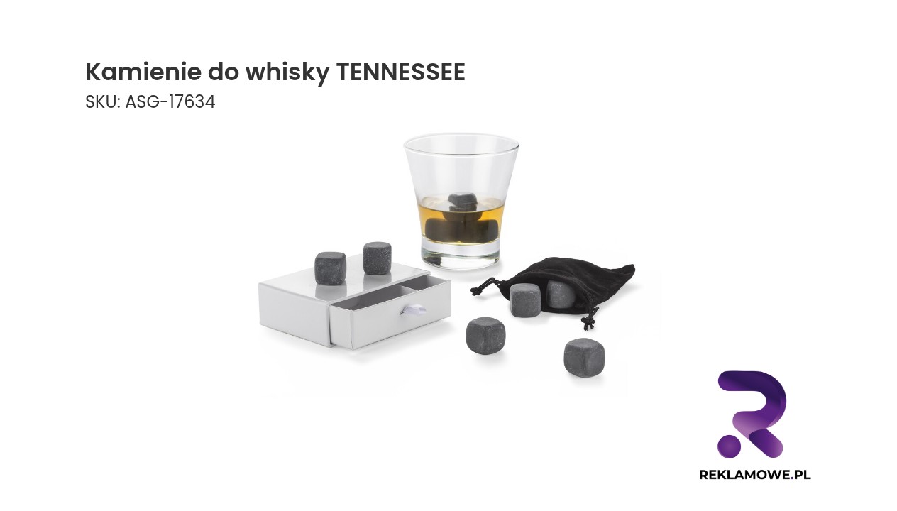 Kamienie do whisky TENNESSEE Kamienie do whisky TENNESSEE - eleganckie kamienie chłodzące do napojów